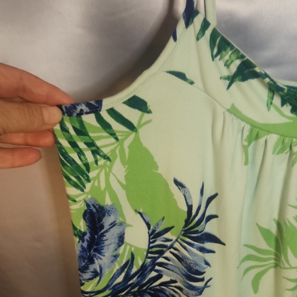 Cute Tropical Print Sleep Dress Sz S - Picture 5 of 8